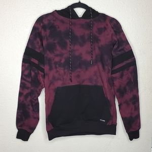 EUC Westy Plum/Black Tie Dye Streetwear  Hoodie/Hooded Sweatshirt (Size: S)